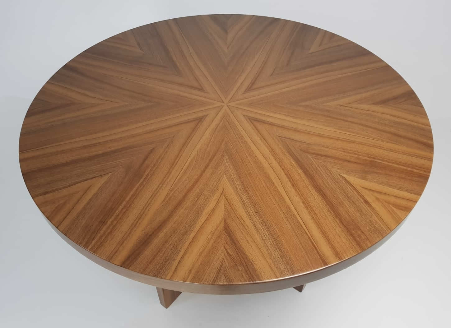Executive Round Meeting Table in Light Oak - B02